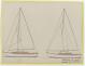 PLAN DE VOILURE/GREEMENT - DEJA   CRUISER 8,50 m (1957)