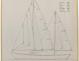 PLAN DE VOILURE/GREEMENT - PATRICIA III CRUISER Hte mer 13 m  (1962)