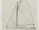 PLAN DE VOILURE/GREEMENT - Logoden VI  sloop de 6 m (1967)