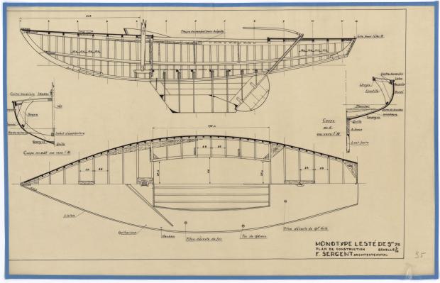 PLAN DE CONSTRUCTION - MONOTYPE LESTE (1946) PLAN DE CONSTRUCTION - MONOTYPE LESTE (1946)