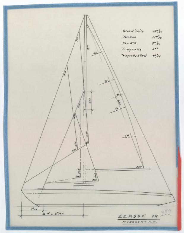 PLAN DE VOILURE/GREEMENT - JUMBO (1951) PLAN DE VOILURE/GREEMENT - JUMBO (1951)