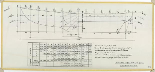 PLAN DE COQUE - Reder-mor, ketch 12,00m (1953)
