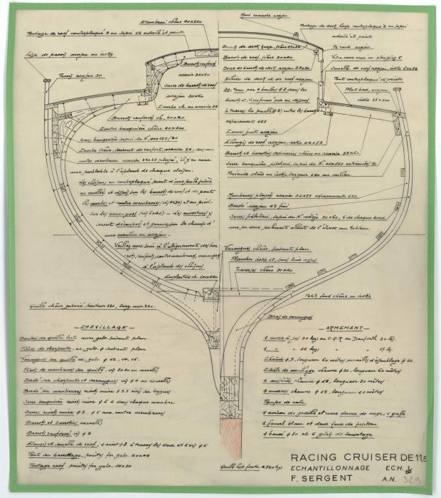 PLAN DE CONSTRUCTION - MELUSINE (1953) PLAN DE CONSTRUCTION - MELUSINE (1953)