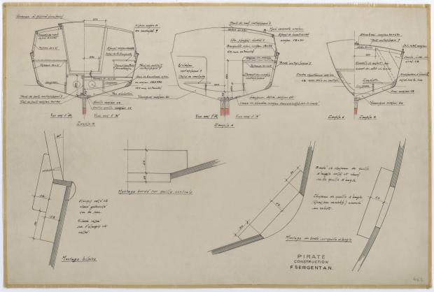 PLAN DE CONSTRUCTION - PIRATE 5,75 m (1956) PLAN DE CONSTRUCTION - PIRATE 5,75 m (1956)