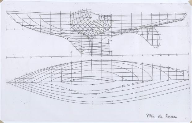 PLAN DE COQUE - ELOISE II (1957) PLAN DE COQUE - ELOISE II (1957)