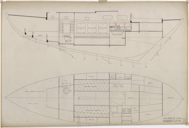 PLAN D'AMENAGEMENT - TALLY-HO CRUISER 10,25 m (1960) PLAN D'AMENAGEMENT - TALLY-HO CRUISER 10,25 m (1960)