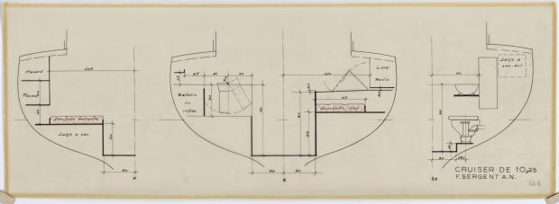 PLAN D&#039;AMENAGEMENT  - TALLY-HO CRUISER 10,25 m  (1960)