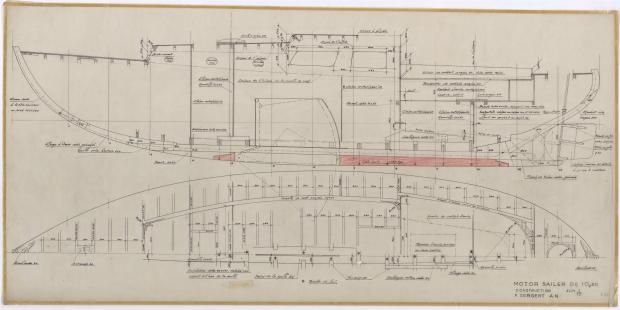 PLAN DE CONSTRUCTION - FANTASQUE MOTOR SAILOR 10,50 m (1960) PLAN DE CONSTRUCTION - FANTASQUE MOTOR SAILOR 10,50 m (1960)