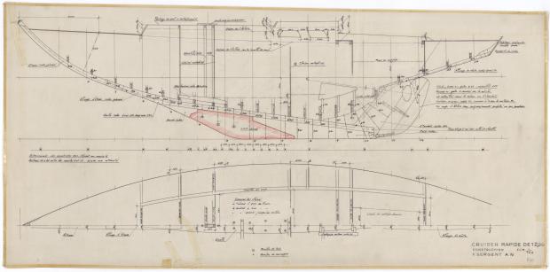 PLAN DE CONSTRUCTION - VARNA,DORIS, MISTRAL CRUISER RAPIDE 12,20 m (1960)