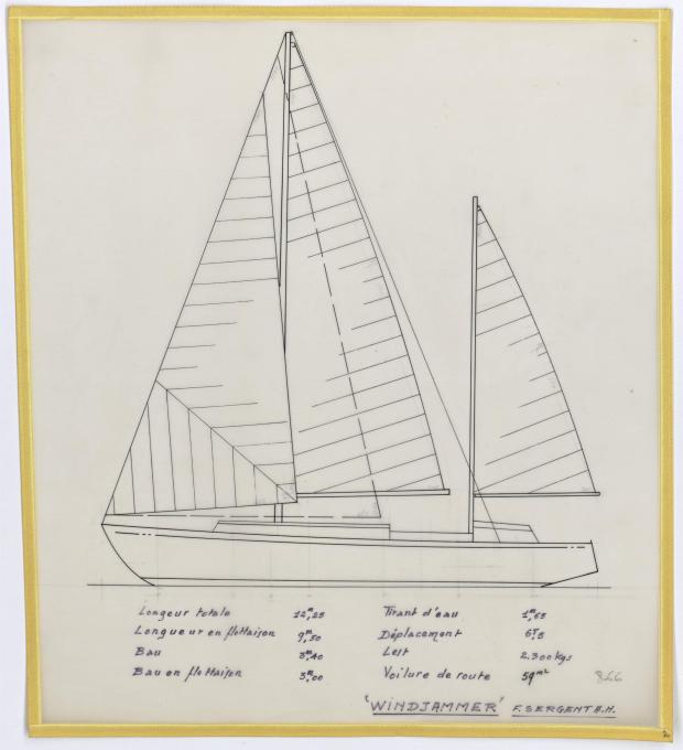 PLAN GENERAL - WINDJAMMER 12,20 M (1962) PLAN GENERAL - WINDJAMMER 12,20 M (1962)