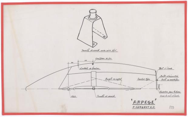 PLAN DE PONT - ARPEGE DERIVEUR 4 M (1963) PLAN DE PONT - ARPEGE DERIVEUR 4 M (1963)
