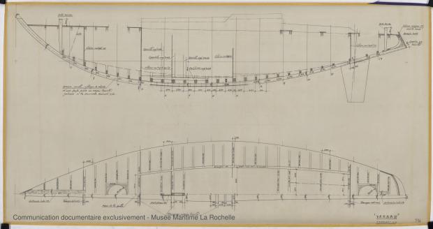 PLAN DE CONSTRUCTION - Varna II 12,35 m (1964) PLAN DE CONSTRUCTION - Varna II 12,35 m (1964)