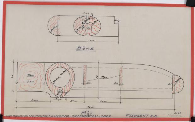 PLAN DE VOILURE/GREEMENT - Moustyc, dériveur 4,50 m (1966) PLAN DE VOILURE/GREEMENT - Moustyc, dériveur 4,50 m (1966)