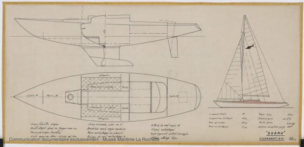 PLAN GENERAL - Shark (minishark) & Squale 9 m (1967) PLAN GENERAL - Shark (minishark) & Squale 9 m (1967)