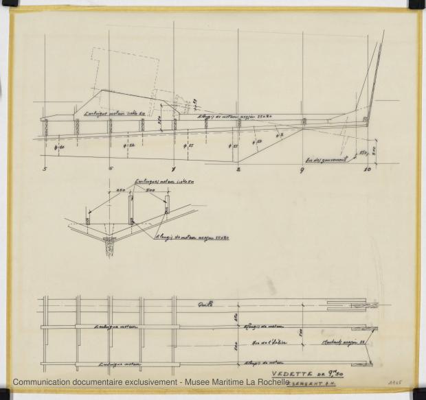 PLAN DE CONSTRUCTION - Fisherman 9,50 Vedette (1969) PLAN DE CONSTRUCTION - Fisherman 9,50 Vedette (1969)