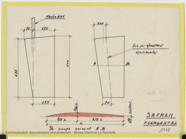 PLAN D&#039;APPAREIL A GOUVERNER - Fisherman 9,50 Vedette (1969)