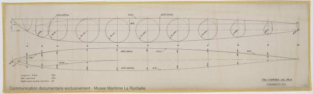 PLAN DE CONSTRUCTION - Puka-Puka Trimaran 12 m (1971) PLAN DE CONSTRUCTION - Puka-Puka Trimaran 12 m (1971)
