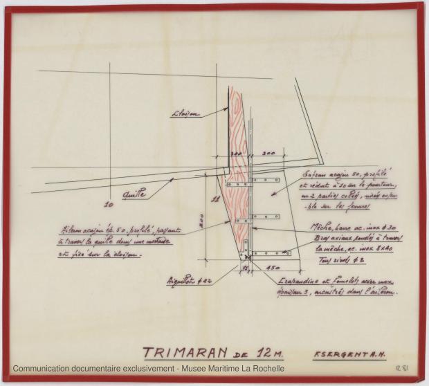 APPAREIL A GOUVERNER - Puka-Puka Trimaran 12 m (1971)