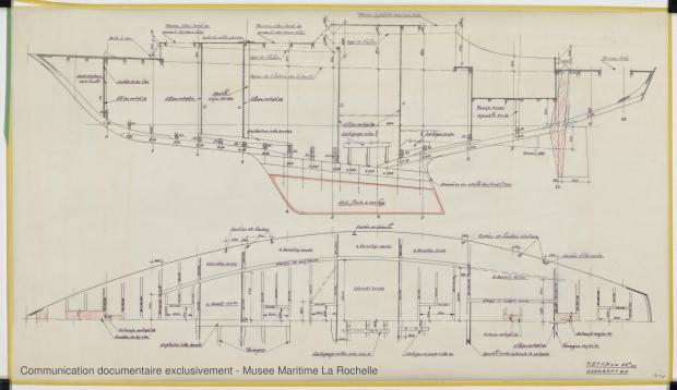PLAN DE CONSTRUCTION - Ketch 12,50 m Acier (1971) PLAN DE CONSTRUCTION - Ketch 12,50 m Acier (1971)