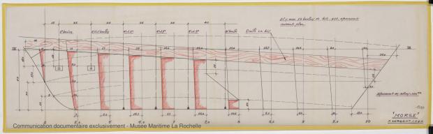 PLAN DE DERIVE/QUILLE - Morse, Cruiser 10,20 m (1973) PLAN DE DERIVE/QUILLE - Morse, Cruiser 10,20 m (1973)