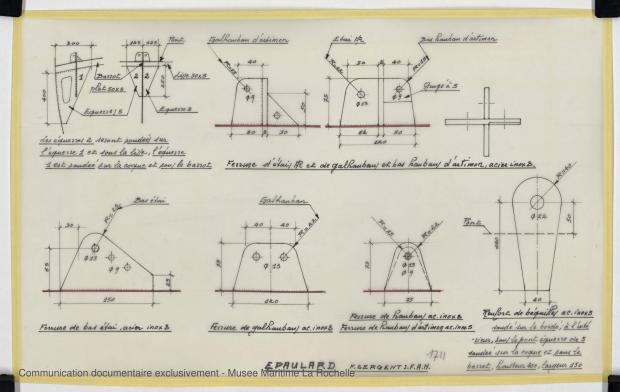 PLAN DE CONSTRUCTION - Epaulard 12,50 m (1978) PLAN DE CONSTRUCTION - Epaulard 12,50 m (1978)