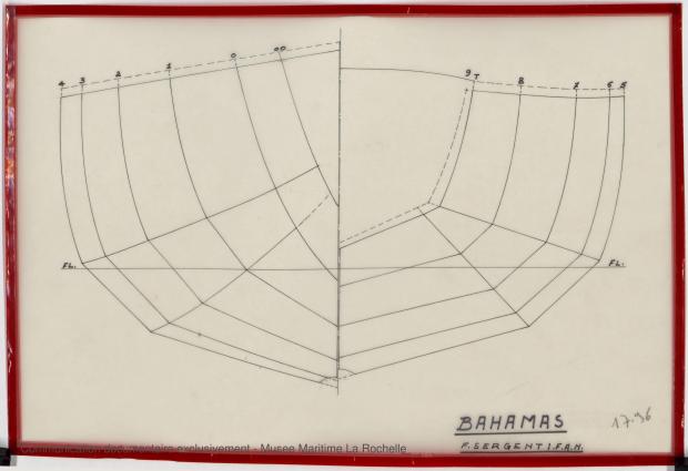PLAN DE COQUE - BAHAMAS (1979) PLAN DE COQUE - BAHAMAS (1979)