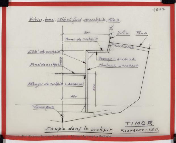 PLAN DE CONSTRUCTION - TIMOR DERIVEUR LESTE 11,75 M (1981)