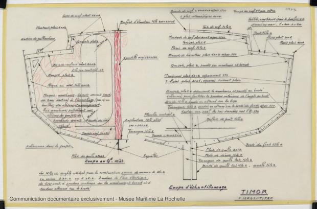 PLAN DE CONSTRUCTION - TIMOR DERIVEUR LESTE 11,75 M (1981) PLAN DE CONSTRUCTION - TIMOR DERIVEUR LESTE 11,75 M (1981)