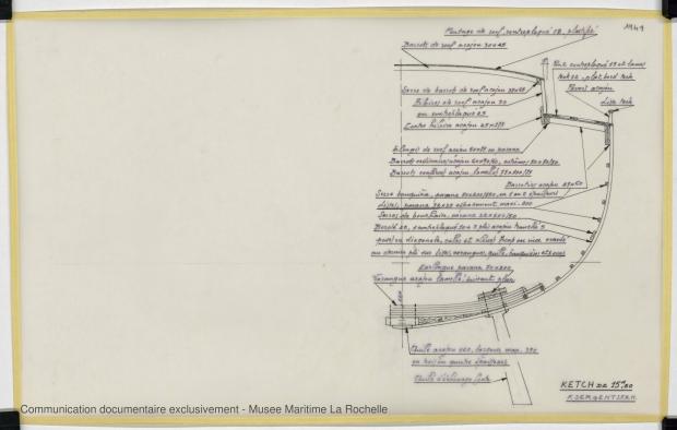 PLAN DE CONSTRUCTION - GOELETTE OU KETCH 15,50 M (1983) PLAN DE CONSTRUCTION - GOELETTE OU KETCH 15,50 M (1983)