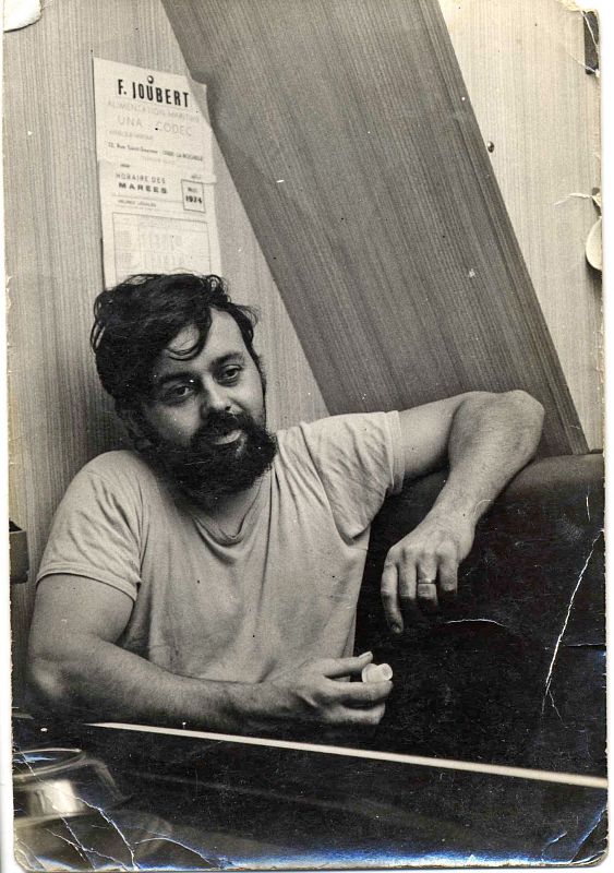 Michel Ourvouai à bord de l'Angoumois.