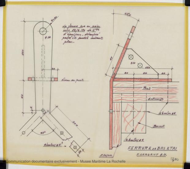 PLAN DE VOILURE/GREEMENT - Ketch 12,50 m Acier (1971) PLAN DE VOILURE/GREEMENT - Ketch 12,50 m Acier (1971)